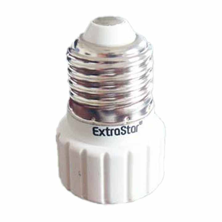 2-Piece Metal & Plastic Lamp Holder Adapter E27 to GU10 Socket Converter Screw Style for Lighting Retrofit