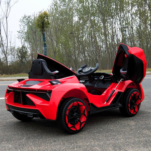 <b>Lamborghini</b> Style Electric Ride On <b>Car</b> For Kids 12V 4 Wheels <b>Remote</b> <b>Control</b> Yellow With Rocking Function Age 8-13 Years - Product Image 4