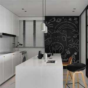 Gabinete de Cocina en Forma de U con Acabado Mate Lacado en MDF, Diseño Europeo, Directo de Fábrica, con Almacenamiento Conveniente - Product Image 2