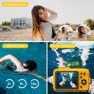 4K 48MP 33 Chân Không Thấm Nước Máy Ảnh Kỹ Thuật Số Với 6X Zoom Quang Học Chống Rung Đèn Flash Mặt Phát Hiện CMOS Cảm Biến Yếu Tố Cho Lặn - Product Image 4