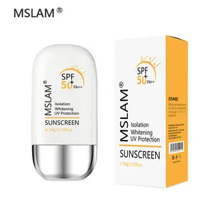 الأكثر مبيعًا SPF50 + واقي شمسي أسود للتبييض والترطيب عزل الضوء واقي شمسي للحماية من أشعة فوق البنفسجية