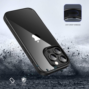Custodia per <span class=keywords><strong>iPhone</strong></span> 16, Cover Trasparente Antigraffio in PC Rigido con Paraurti Morbido in TPU per <span class=keywords><strong>iPhone</strong></span> 16 Pro Max 15 14 <span class=keywords><strong>13</strong></span> - Product Image 4