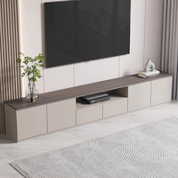 Ensemble de meubles de salon modernes, meuble TV, meuble TV, armoire de rangement latéral en bois, table basse