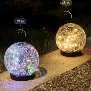 ไฟโซลาร์แบบฝังพื้นรูปขวดแก้ว, ไฟโซลาร์แบบฝังพื้นรูปทรงกลม, ไฟกันน้ำสำหรับภายนอกอาคาร ระเบียง สวน สนามกีฬา วิลล่า และภูมิทัศน์ - Product Image 6