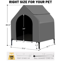 Lits pour chiens pliables portables modernes de luxe pour animaux de compagnie pour une utilisation intérieure et extérieure tente en métal solide pour animaux de compagnie