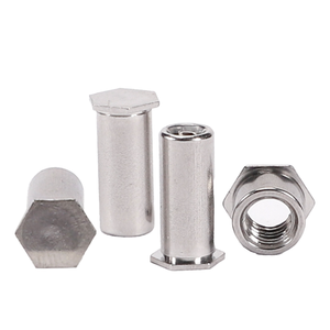 Rivet à trou aveugle en acier inoxydable 303, rivet traversant, colonne <span class=keywords><strong>de</strong></span> fixation hexagonale, écrou <span class=keywords><strong>de</strong></span> serrage, vente en gros M3 - Product Image 5