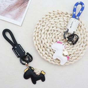 Promotional Gifts Pu Leather Keychain <b>Custom</b> Logo Tag Cartoon Animal Leather Keychain Holder Souvenir Car <b>Key</b> <b>Rings</b> Bag Hooks - Product Image 3
