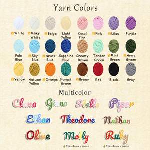 Pull en coton personnalisé pour bébé nouveau-né, idéal pour Noël, avec nom brodé, cadeau tricoté pour filles et garçons, multicolore, fabriqué en Chine - Product Image 6