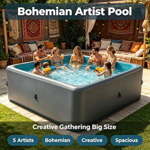 Vente directe usine : Piscine gonflable DWF Drop-Stitch, bassin de nage extérieur, personnalisation possible - Product Image 1