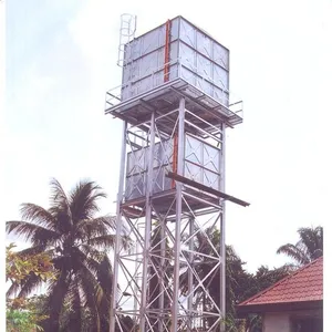 Torre Alta galvanizada en caliente, panel de montaje de tanque de almacenamiento de agua, 1,22x1,22 m