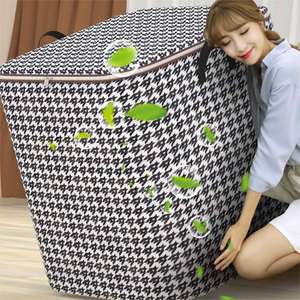 Große Kapazität Decken Aufbewahrung Haushalt Vliesstoff Klappbekleidung Wäsche-Korb - Product Image 3