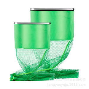 กรงตกปลาพับได้ทรงสี่เหลี่ยม Jiangyue ขนาด 17x30 17x40 ตาข่ายโพลีเอทิลีน ถุงใส่ปลาสด อุปกรณ์ตกปลาสำหรับใช้งานกลางแจ้ง - Product Image 4