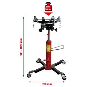 KS TOOLS-160,0334 Palanca transmisión hidráulica con mesa ajustable e inclinada, 500Kg-EAN 4042146604298 TRANSMISIÓN - Product Image 1