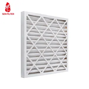 Medium Efficiency Clean Room HVAC Usage 14x20x4 Air Filter MERV 8 1113 Panel Pleated HVAC Ac Furnace Air Filter 20x20x5