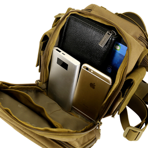 DFB0718 Sac banane cargo pour homme, pour le camping et les sports de plein air, disponible en Kaki, Camouflage noir, Vert, Kaki marron, Camouflage CP, Camouflage noir nuit - Product Image 3