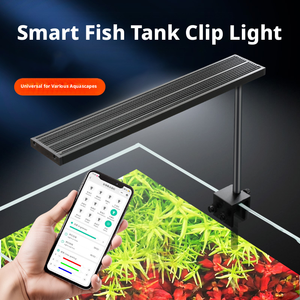 <span class=keywords><strong>Lampe</strong></span> LED pour <span class=keywords><strong>aquarium</strong></span> à spectre complet, CRI élevé, en alliage d'aluminium, avec <span class=keywords><strong>pince</strong></span> réglable, DC12V, contrôle intelligent - Product Image 2