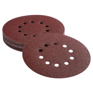 Dischi Abrasivi per Cartongesso da 9\" con 10 Fori, Grana 40, Legame in Resina, Spedizione Gratuita in 24 Ore per USA - Product Image 1