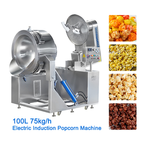Máquina de <span class=keywords><strong>Palomitas</strong></span> de Maíz Caramelizadas Electromagnética Comercial de Acero Inoxidable de Gran Capacidad con Mezclador - Product Image 5