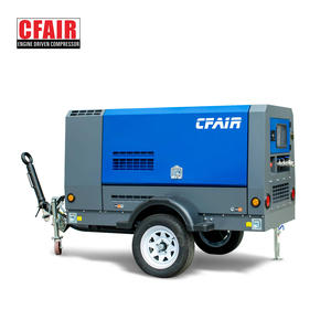 Compresseurs d'air diesel portatifs de vis de CFAIR 185cfm compresseurs industriels avec la pression 7bar - Product Image 6