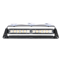 JGL - Luz de Advertencia para Parabrisas de 24 V con 12 LED Ámbar, Azul y Rojo, Luces Estroboscópicas LED