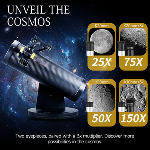 Télescope réflecteur Dobson 114mm 500mm à longueur focale variable pour l'observation astronomique, cadeau pour enfants, commerce électronique transfrontalier - Product Image 4
