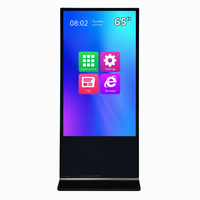 Máquina de Publicidad LCD Vertical Ultra HD de 65 Pulgadas, Kiosco Digital con Sistema Operativo Android RK3566, WiFi, Bluetooth y Soporte para Pantalla Dividida