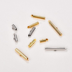10 pièces Embouts de finition en acier inoxydable, Connecteurs coulissants pour tubes, Boucles, Perles de sertissage, Fermoirs de chaîne pour la fabrication de bijoux et de bracelets DIY - Product Image 5
