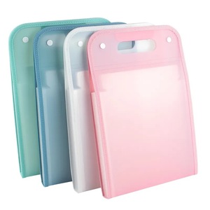 Sản phẩm mới đầy màu sắc PVC PP nhựa túi tài liệu giấy mở rộng Organizer tài liệu thư mục tập tin với xử lý - Product Image 4
