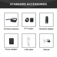 Écouteur Bluetooth XiR P8668i, radio talkie-walkie, écouteur sans fil avec crochet d'oreille, écouteur Bluetooth pour Motorola DP4801e DGP8550e XPR7550e