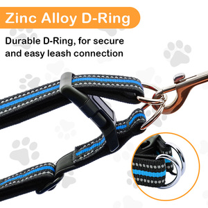 Kalung Anjing Lepas Cepat untuk Memakai/Membuang dengan Mudah, Desain Reflektif dari Nilon & Dapat Disesuaikan, Kalung Hewan Peliharaan yang Tahan Lama untuk Anjing Kecil, Sedang, dan Besar - Product Image 3