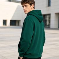 Sweat-shirt streetwear épais et court, personnalisé avec logo d'usine, style oversize pour l'hiver