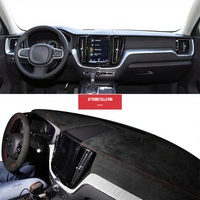 LS AUTO Noir Italien pour Couvre-tableau de bord pour Volvo XC60 2018-2020 Kit intérieur de luxe Haute qualité