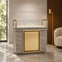 Vitrine de présentation de bijoux en verre sur mesure, comptoir de présentation en bois, mobilier de magasin, décoration de bijouterie, vente en gros