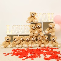 Boneka Beruang Teddy Polos Custom Logo OEM, Mainan Boneka Beruang Uniseks Sederhana, Boneka Beruang Lembut dan Halus, Hadiah Boneka, Pasokan Langsung Pabrik