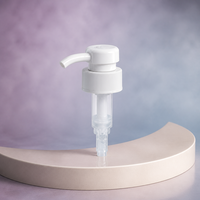 Pompe à lotion en plastique blanc de 33 mm avec ressort, pulvérisateur à verrouillage haut-bas pour flacons cosmétiques, anti-déversement, à visser, logo personnalisé