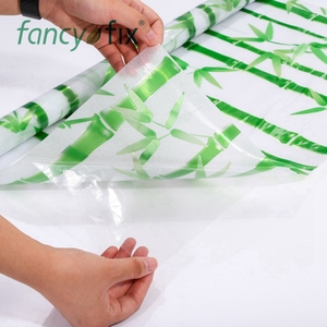 Film statique moderne pour fenêtre en bambou 15.75 ''X78, 7'', étanche, verre gaufré, décoratif pour <span class=keywords><strong>habillage</strong></span> <span class=keywords><strong>de</strong></span> fenêtre - Product Image 2