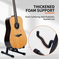 Wholesale Foldable a Frame Metal Guitar Stands for Electric Guitars; Parts and Accessories for Stringed Instruments