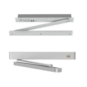 Porte battante extérieure ultra-étroite avec ouverture et fermeture automatiques intelligentes, télécommande et ferme-porte dissimulé. - Product Image 4