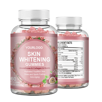 Gummies éclaircissantes pour la peau L-Glutathion & Collagène & Biotine Anti-âge Antioxydant Peau hydratée et éclatante pour estomper les taches