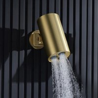 Pomme de douche moderne à haute pression, économie d'eau, acier inoxydable doré, pomme de douche de salle de bain