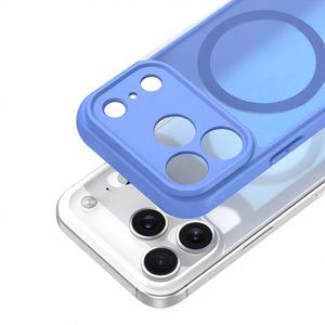 เคสกันกระแทกแบบด้าน ผิวสัมผัสนุ่มดุจผ้าไหม แม่เหล็กดูดติด วัสดุ TPU+PC  ป้องกันรอยขีดข่วน สำหรับ iPhone 17 Air Pro Max - Product Image 1