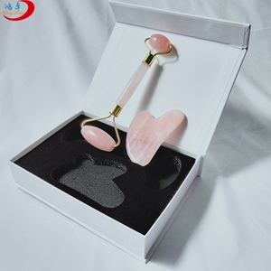 Nuovo caldo su misura logo e scatola di pietra di <span class=keywords><strong>giada</strong></span> rullo di bellezza set per la cura personale - Product Image 1