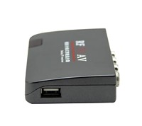 Convertidor de adaptador de RF a AV Salida de audio y video compuesto coaxial a RCA para televisores antiguos, VCR, consolas de juegos retro (NTSC/PAL)