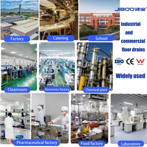 Meja dapur cetakan drainase baja tahan karat industri Modern dengan saluran lantai samping untuk Hotel perabotan rumah sakit - Product Image 5