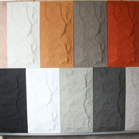 Panneau mural décoratif en mousse de polyuréthane légère imitation peau de champignon 3D, pierre PU, 1200*600*25, pour hôtel