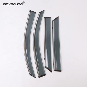 Déflecteurs de vitres de porte de voiture WZXD avec bande en acier 3D pour 2015 2016 - Product Image 5