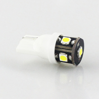 Ampoule LED T10 W5W CANBUS Super Lumineuse avec 5 puces LED SMD 3030, 2,2W 250LM 12V pour éclairage intérieur de voiture, carte, plaque d'immatriculation, plafonnier