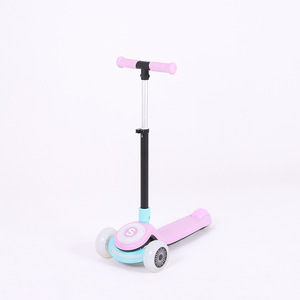 Patinete Infantil Morado para Niños de 3 Años en Adelante, Altura Ajustable, con Luces - Product Image 1