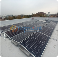Support de montage solaire en aluminium pour toit plat, installation de panneaux photovoltaïques sans pénétration