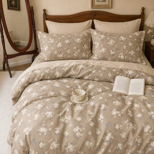 Juego de Ropa de Cama Floral de Algodón de 3 Piezas, Tamaño Queen, Estilo Vintage con Lazo, Envío Directo desde la UE, Distribuidor Local en Polonia - Product Image 5